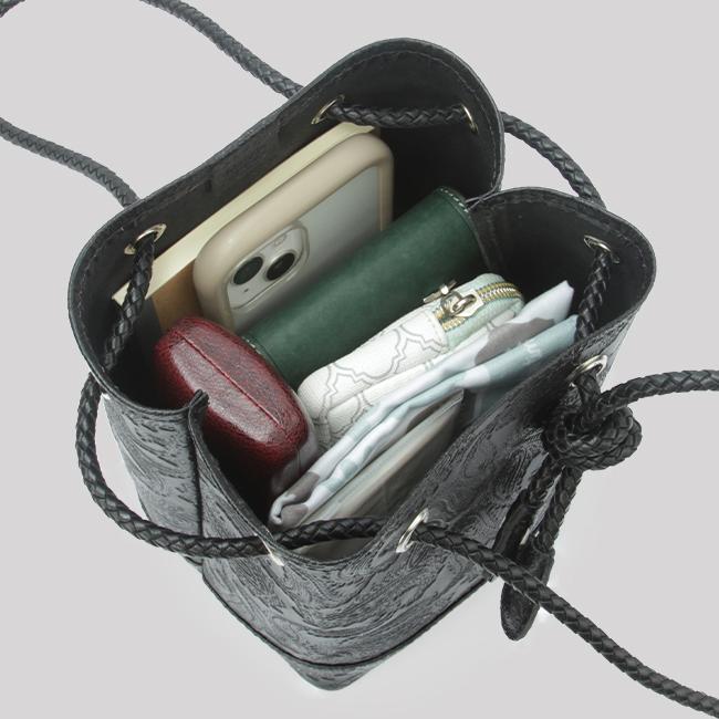 最大51% 1/19限定 ブランクレ トートバッグ レディース 小さめ 軽量 日本製 本革 レザー ブランド 巾着バッグ ペイズリー柄 blancle bc1007 在庫限り | blancle | 09