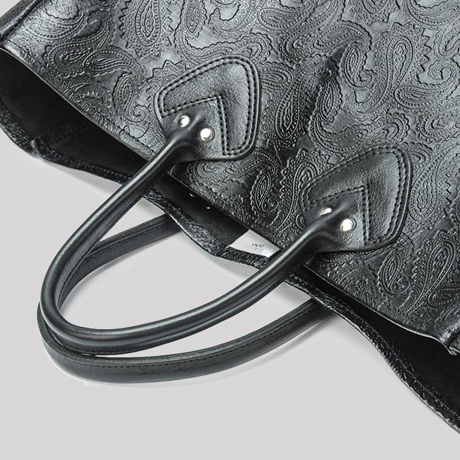 最大50% 12/25限定 ブランクレ トートバッグ レディース 軽い 大きめ 大容量 軽量 日本製 本革 レザー ブランド ペイズリー柄 A4 B4 A3 blancle bc1053 在庫限り | blancle | 13