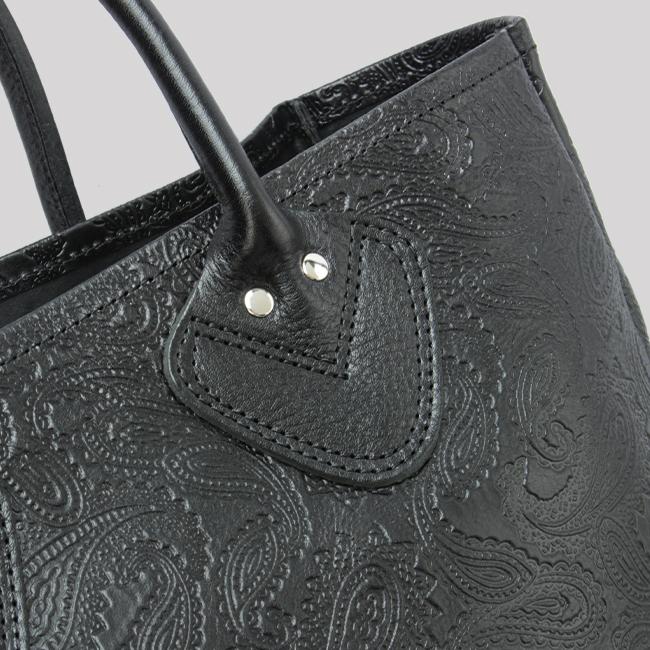 最大53% 3/22まで ブランクレ トートバッグ レディース 軽い 大きめ 大容量 軽量 日本製 本革 レザー ブランド ペイズリー柄 A4 B4 A3 blancle bc1053 在庫限り | blancle | 14