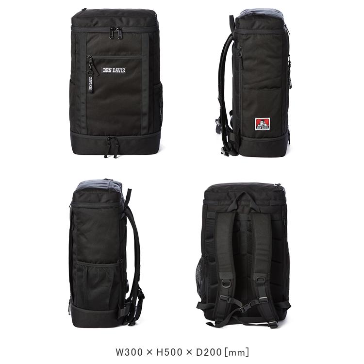 ベンデイビス リュック 30L レディース 大容量 通学 黒 女子 中学 高校 スクエア ボックス型 スクールバッグ BEN DAVIS BDW-8302 | BEN DAVIS | 05