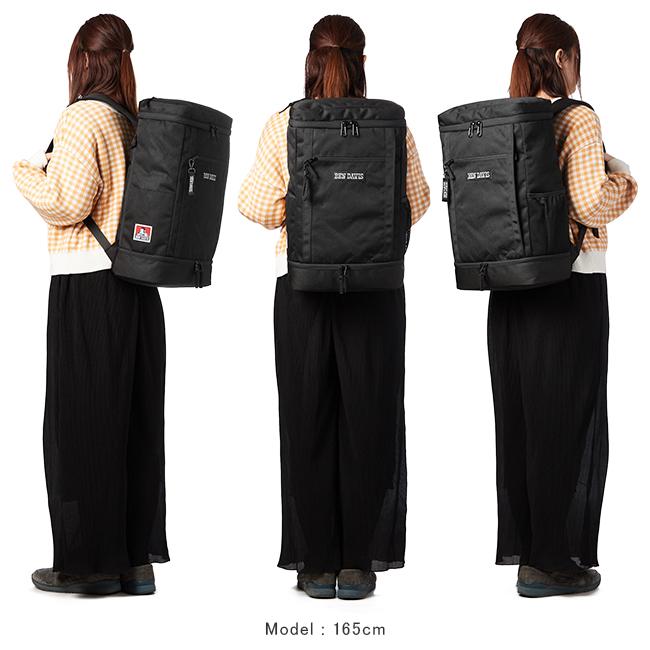ベンデイビス リュック 30L レディース 大容量 通学 黒 女子 中学 高校 スクエア ボックス型 スクールバッグ BEN DAVIS BDW-8302 | BEN DAVIS | 07