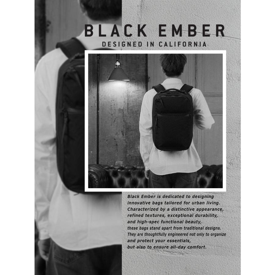ブラックエンバー リュック ビジネスリュック バックパック メンズ ブランド 撥水 防水 A4 B4 25L PC収納 16インチ BLACK EMBER 7225002 | BLACK EMBER | 02