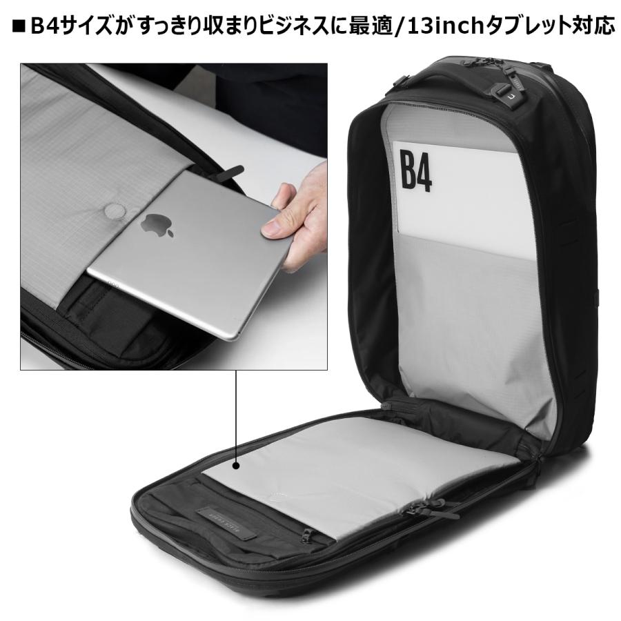 ブラックエンバー リュック ビジネスリュック バックパック メンズ ブランド 撥水 防水 A4 B4 25L PC収納 16インチ BLACK EMBER 7225002 | BLACK EMBER | 08
