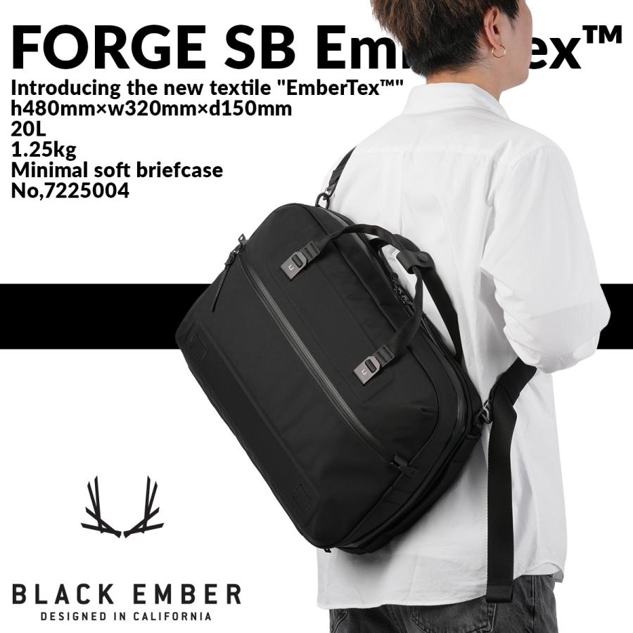 最大50% 9/29限定 ブラックエンバー ビジネスバッグ ボディバッグ メンズ ブランド 斜めがけ 撥水 防水 A4 20L PC 16インチ BLACK EMBER 7225004 | BLACK EMBER | 02