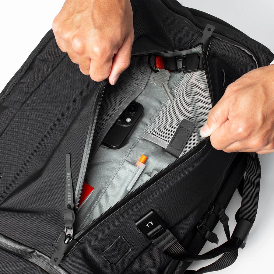 最大51% 1/27限定 ブラックエンバー ビジネスリュック ビジネスバッグ メンズ ブランド 拡張 撥水 防水 A4 B4 30L/40L PC収納 16インチ BLACK EMBER 7225006 | BLACK EMBER | 09