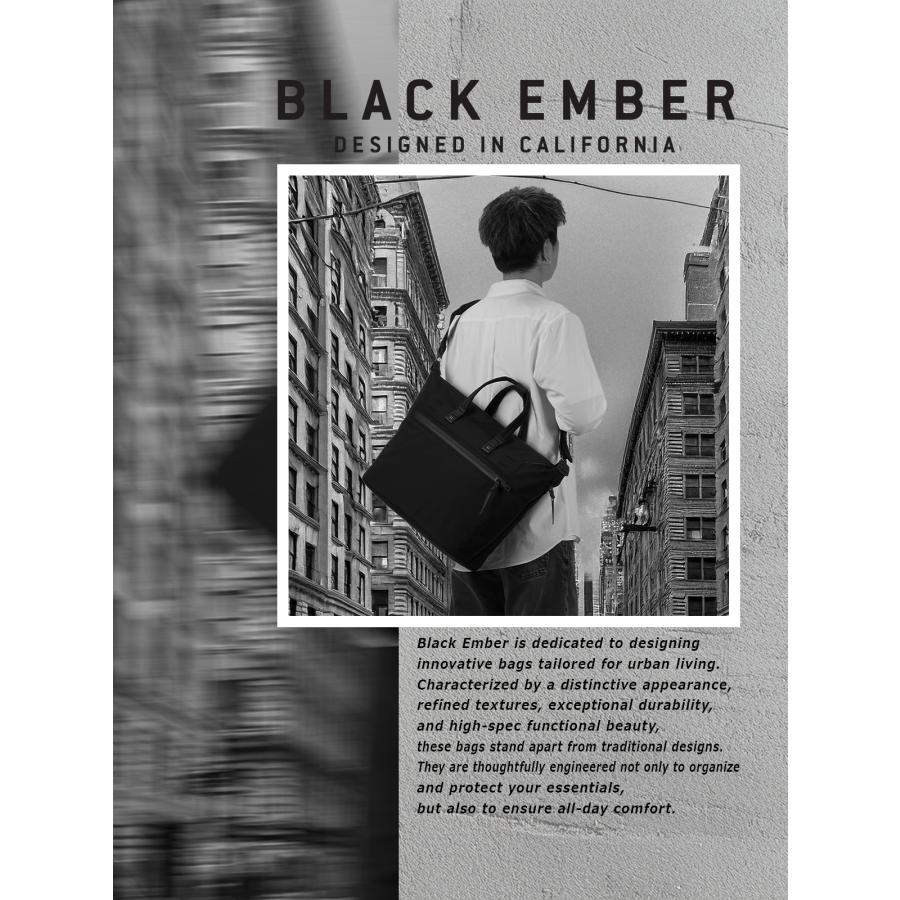 最大51% 1/22限定 ブラックエンバー トートバッグ メンズ ブランド 軽量 大容量 防水 肩掛け 斜めがけ A4 20L 2WAYショルダートート BLACK EMBER 7225007 | BLACK EMBER | 02