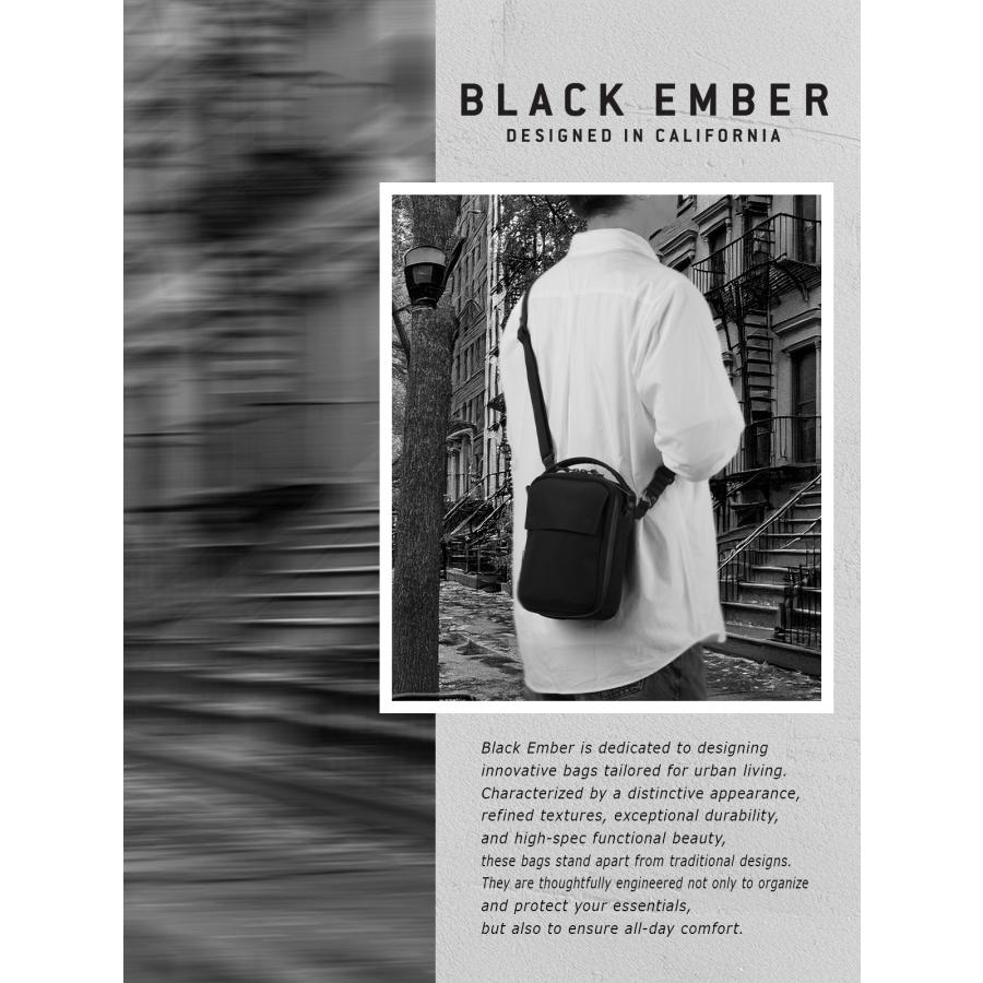 ブラックエンバー ショルダーバッグ ショルダーポーチ メンズ ブランド 軽量 防水 縦型 斜めがけ 小さめ B6 5L BLACK EMBER 7225008 | BLACK EMBER | 02