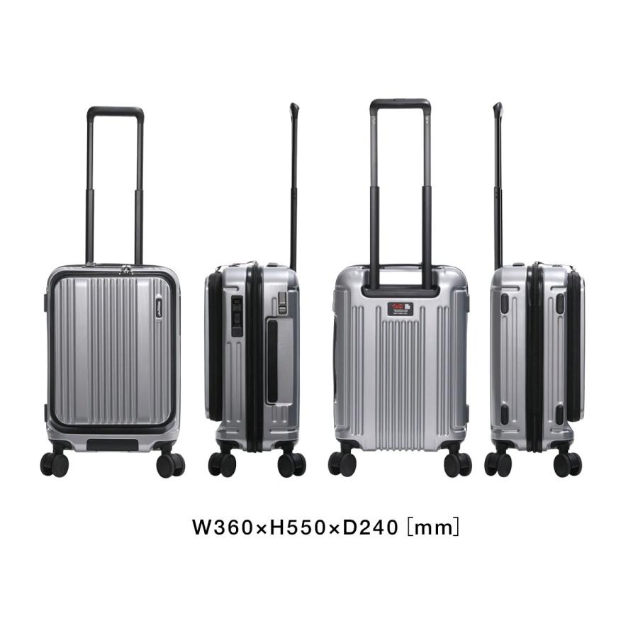 BERMAS（バーマス）のシルバーキャリーバッグです。 BERMAS バーマス スーツケース キャリーケース 53L 56cm 3.5kg 4