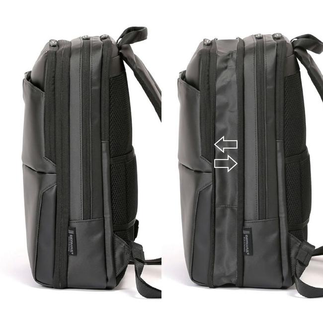 バーマス ディルートフレックス ビジネスリュック 2室 拡張 9L/12L B4 軽量 撥水 メンズ ブランド BERMAS DULITE FLEX 60641 | BERMAS | 14