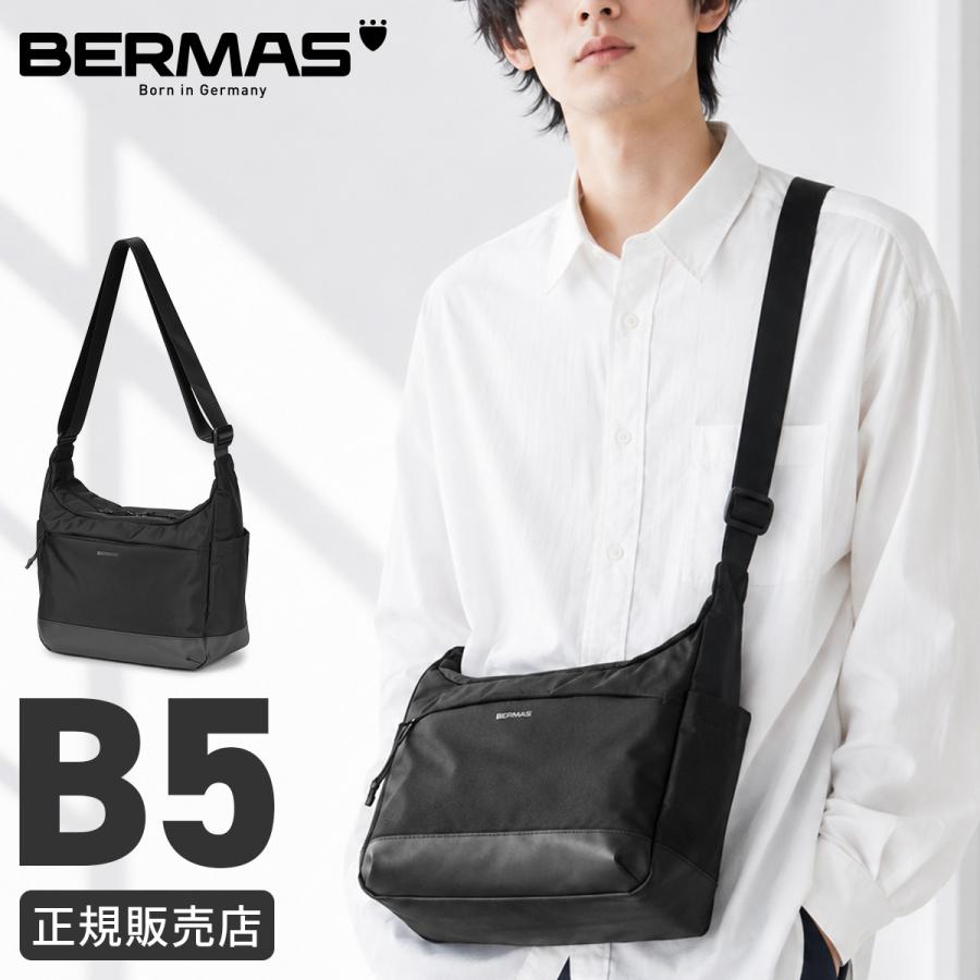 最大40% 10/8限定 バーマス バウアー4 ショルダーバッグ メンズ レディース 2WAY B5 キャリーオン機能 撥水 大きめ 大容量 軽量 BERMAS BAUER4 bermas-60679 | BERMAS