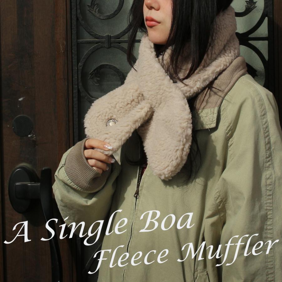 ORCIVAL ボアフリース マフラー　 BEIGE オーチバル/オーシバル (ORCIVAL) WOOL BOA SCARF ボアフリース