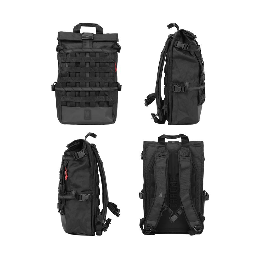クローム インダストリーズ バラージ バックパック ロールトップ リュック 18L 撥水 防水 耐水 CHROME INDUSTRIES BARRAGE BG366 | CHROME | 05