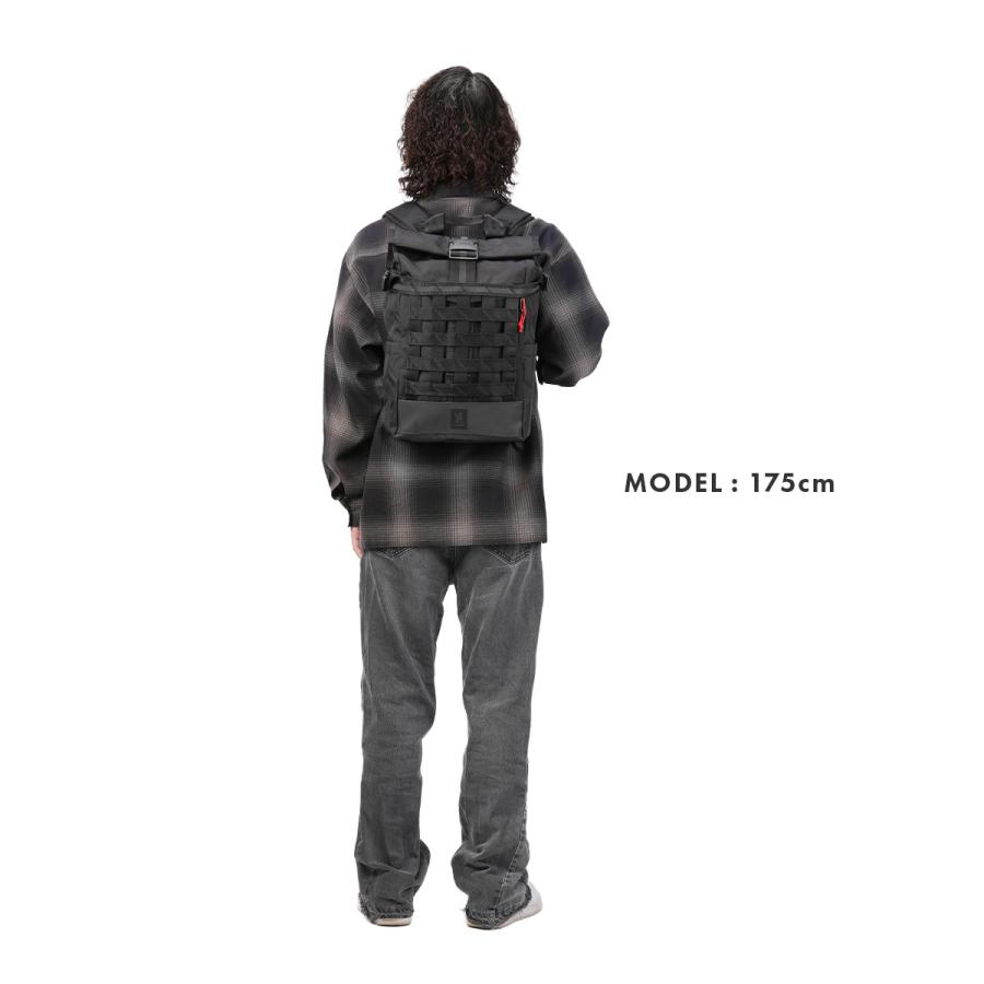 クローム インダストリーズ バラージ バックパック ロールトップ リュック 18L 撥水 防水 耐水 CHROME INDUSTRIES BARRAGE BG366 | CHROME | 06