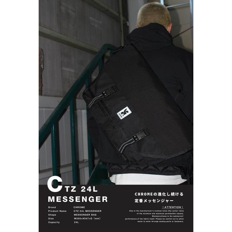 最大51% 4/28から クローム インダストリーズ CTZ メッセンジャーバッグ 24L 撥水 防水 耐水 ブラック/スチールブルー CHROME INDUSTRIES BG380 | CHROME | 03