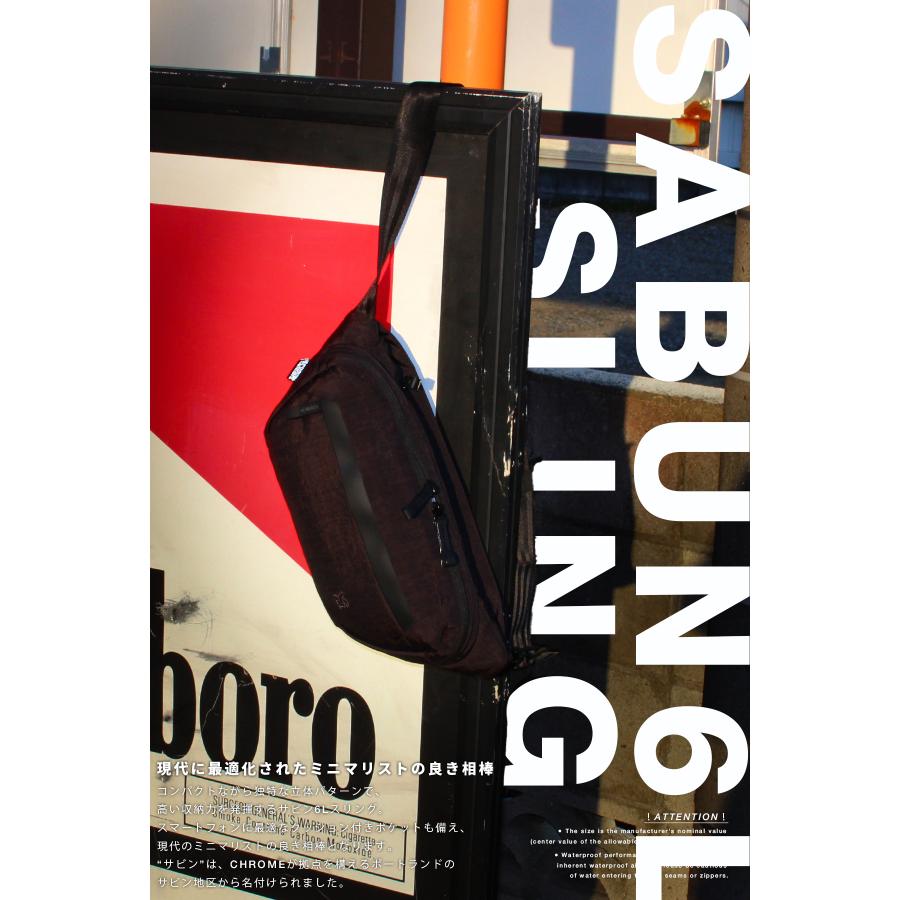 最大51% 2/11限定 クローム インダストリーズ サビン 6L スリング ボディバッグ ウエストバッグ メンズ 軽量 CHROME INDUSTRIES BG385 | CHROME | 02