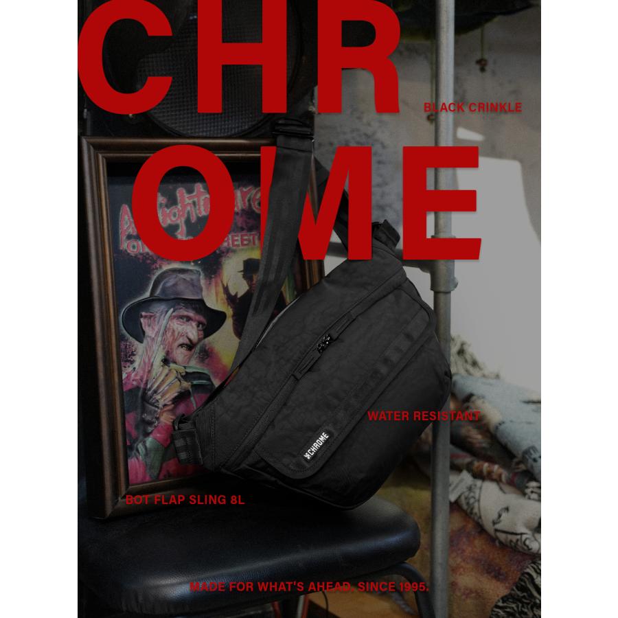 最大44% 3/22まで クローム インダストリーズ ボットフリップスリング ショルダーバッグ 8L ブラッククリンクル CHROME INDUSTRIES BOT FLAP SLING BJ008 | CHROME | 02