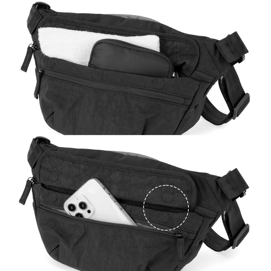 最大44% 3/22まで クローム インダストリーズ ボットフラップスリング ショルダーバッグ 5L ブラッククリンクル CHROME INDUSTRIES BOT FLAP SLING BJ009 | CHROME | 11