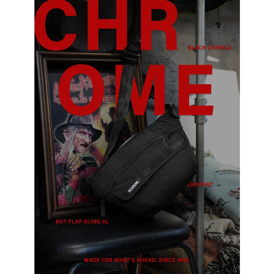 最大44% 3/22まで クローム インダストリーズ ボットフラップスリング ショルダーバッグ 5L ブラッククリンクル CHROME INDUSTRIES BOT FLAP SLING BJ009 | CHROME | 02