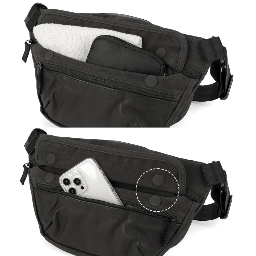 最大44% 3/22まで クローム インダストリーズ ボットフラップスリング ショルダーバッグ 5L ブラックキャンバスレザー 耐水 軽量 CHROME INDUSTRIES BJ009 | CHROME | 11