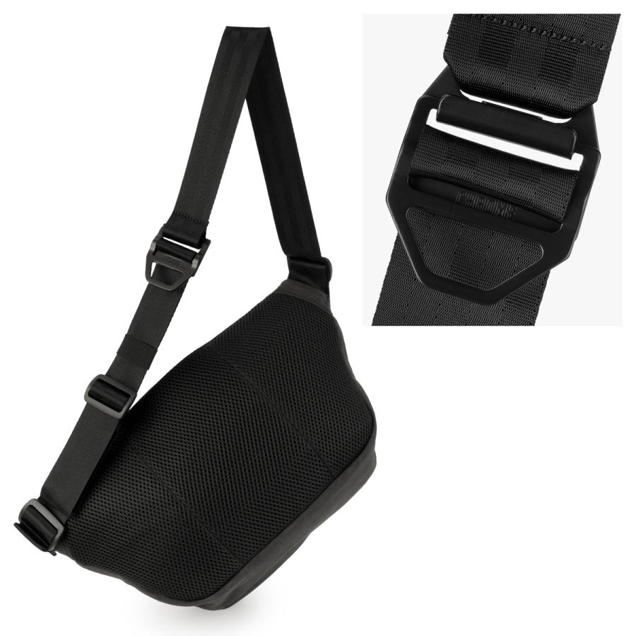 最大44% 3/22まで クローム インダストリーズ ボットフラップスリング ショルダーバッグ 5L ブラックキャンバスレザー 耐水 軽量 CHROME INDUSTRIES BJ009 | CHROME | 14