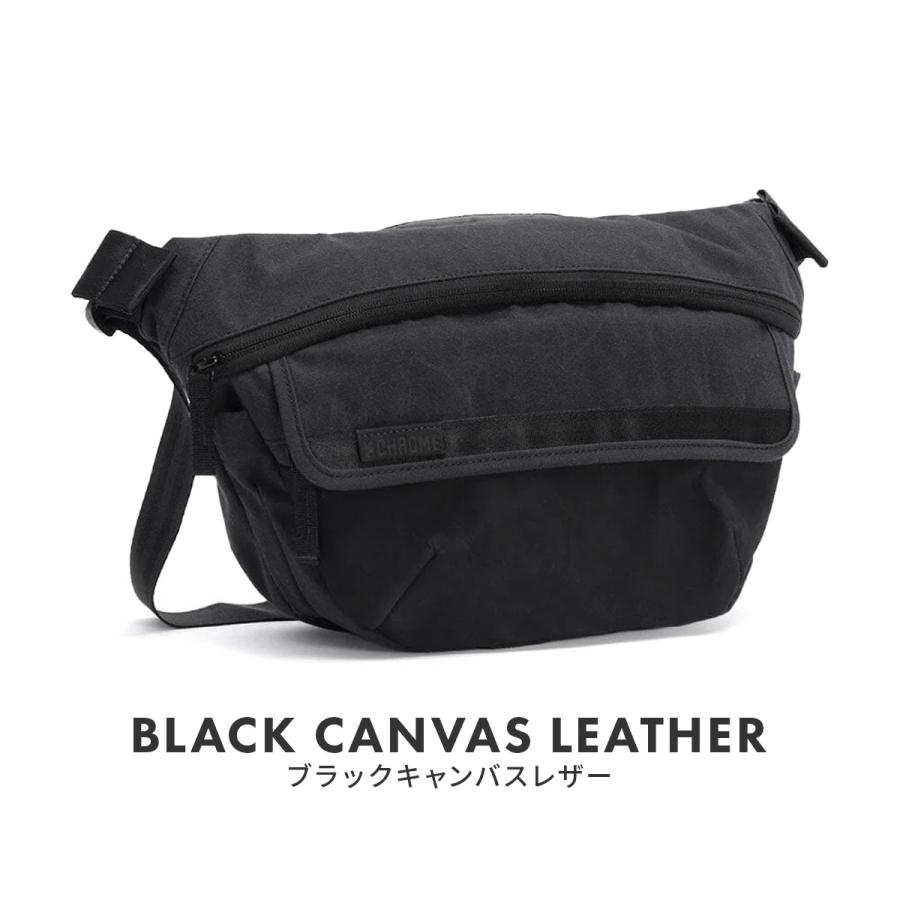 最大44% 3/22まで クローム インダストリーズ ボットフラップスリング ショルダーバッグ 5L ブラックキャンバスレザー 耐水 軽量 CHROME INDUSTRIES BJ009 | CHROME | 03