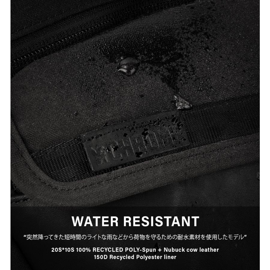 最大44% 3/22まで クローム インダストリーズ ボットフラップスリング ショルダーバッグ 5L ブラックキャンバスレザー 耐水 軽量 CHROME INDUSTRIES BJ009 | CHROME | 04