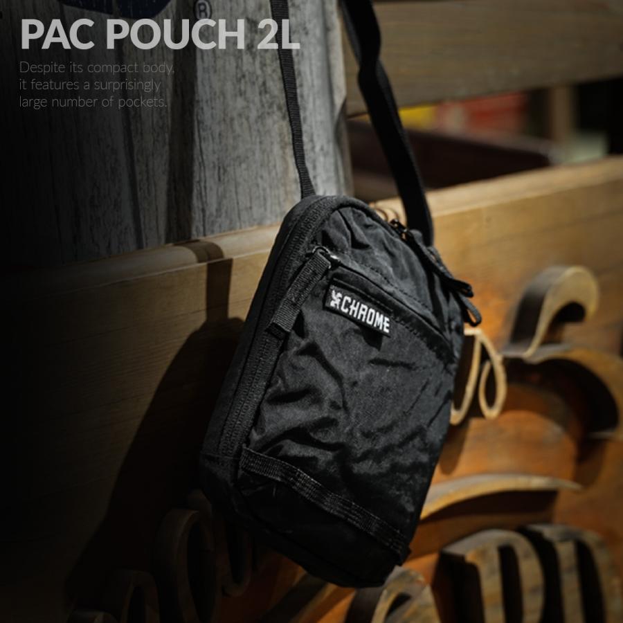 最大42% 3/30限定 クローム インダストリーズ パックポーチ ショルダーポーチ 縦型 2L ブラッククリンクル CHROME INDUSTRIES PAC POUCH BJ010 | CHROME | 02