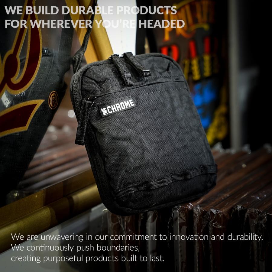 最大42% 3/30限定 クローム インダストリーズ パックポーチ ショルダーポーチ 縦型 2L ブラッククリンクル CHROME INDUSTRIES PAC POUCH BJ010 | CHROME | 03