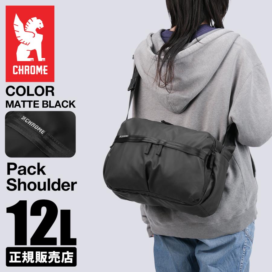 最大44% 3/22まで クローム インダストリーズ パックショルダー ショルダーバッグ 12L 耐水 マットブラック CHROME INDUSTRIES PACK SHOULDER BJ011 | CHROME | 12
