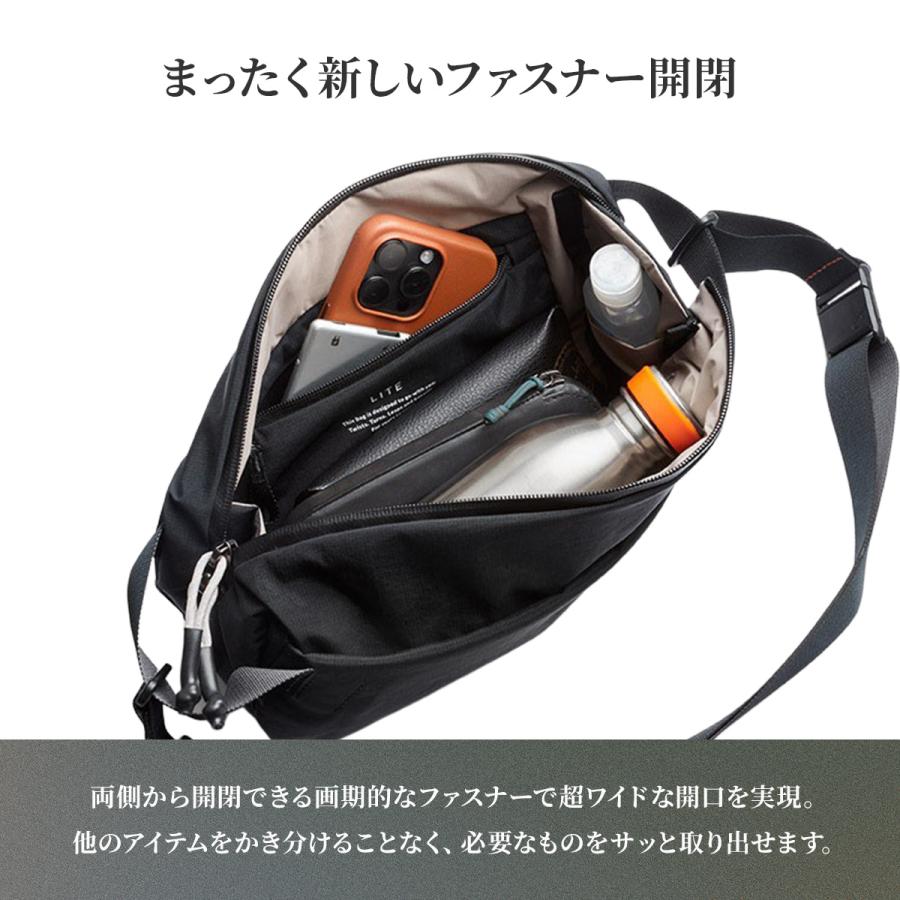 最大41% 8/25限定 Bellroy Lite Sling ベルロイ ライトスリング ボディバッグ ショルダー メンズ ブランド 超軽量 拡張 斜めがけ 7L A5 BLLA 6年保証 | Bellroy | 09