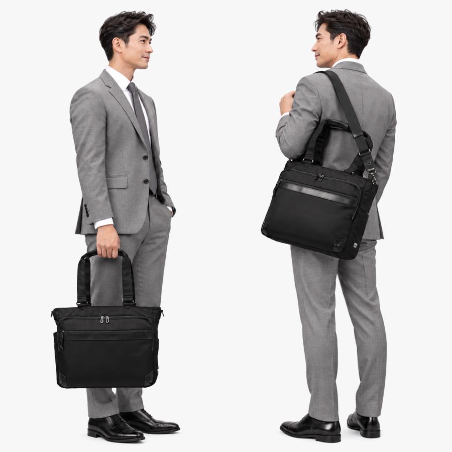最大40% 10/15限定 ムスタッシュ オン タイム ビジネストートバッグ メンズ ブランド 50代 40代 黒 通勤 A4 2WAY ビジネスバッグ moustache on time BNO-2874 | moustache on time | 05