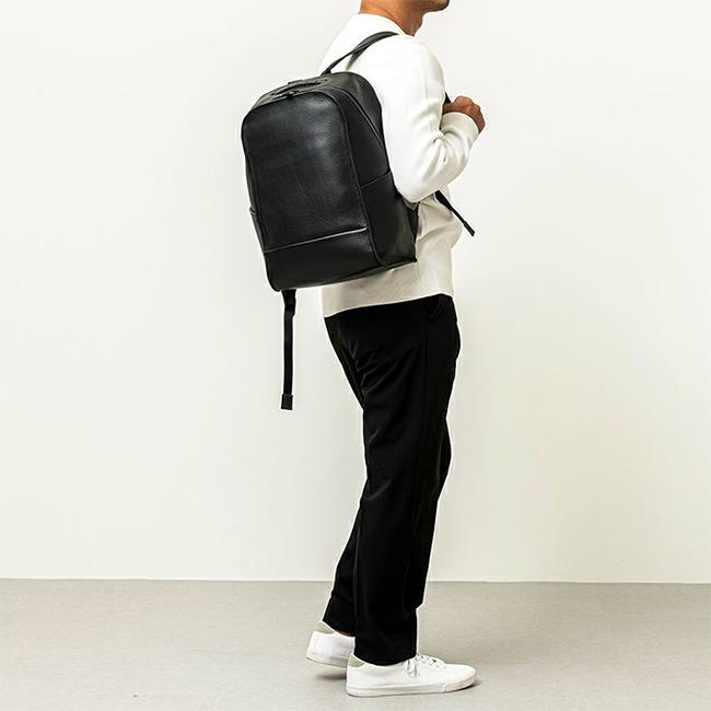 最大50% 12/25限定 トモエ リュック ビジネスリュック メンズ レディース ブランド レザー 本革 日本製 通学 通勤 黒 A4 ボールド TOMOE BOLD | TOMOE | 17
