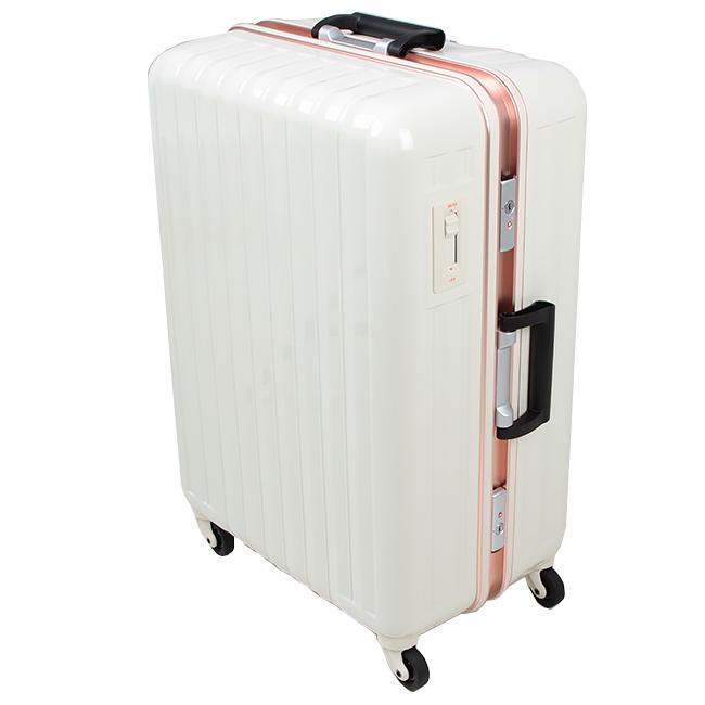 BOUNDRIP キャリーケース　70L ホワイト　状態良い　最安値 2年保証 バウンドリップ スーツケース BOUNDRIP キャリーケース