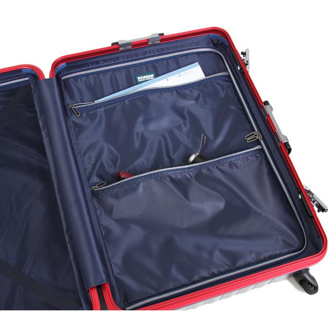 最大53% 4/19まで バウンドリップ スーツケース LLサイズ 105L 軽量 大容量 長期滞在用 静音キャスター フレームタイプ ストッパー トリオ BOUNDRIP BD88 | BOUNDRIP | 15