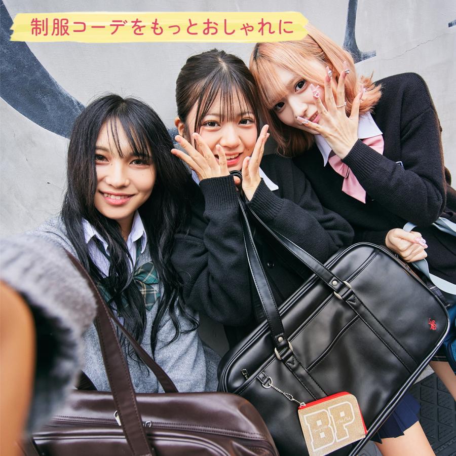 最大42% 6/22限定 ビバリーヒルズポロクラブ スクールバッグ スクバ 合皮 女子 女子高生 高校生 中学生 通学 学生鞄 黒 茶色 ブラック ブラウン かわいい BP002 | BEVERLY HILLS POLO CLUB | 28