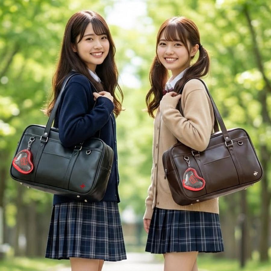 最大42% 4/12限定 2026モデル ビバリーヒルズポロクラブ スクールバッグ スクバ 合皮 女子 女子高生 高校生 中学生 通学 黒 茶色 ブラウン かわいい BP003 | BEVERLY HILLS POLO CLUB | 05