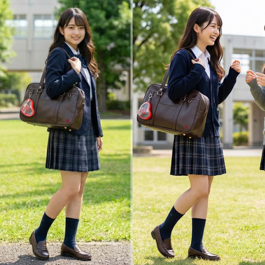 最大44% 3/1まで 2026モデル ビバリーヒルズポロクラブ スクールバッグ スクバ 合皮 女子 女子高生 高校生 中学生 通学 黒 茶色 ブラウン かわいい BP003 | BEVERLY HILLS POLO CLUB | 09