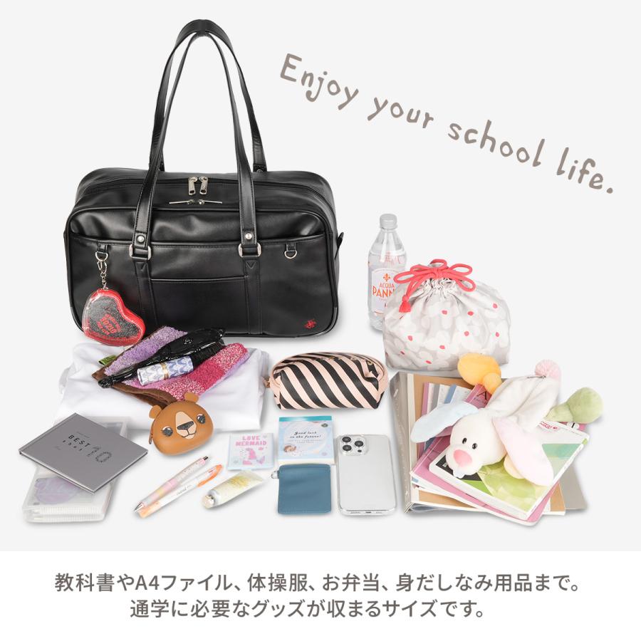 最大44% 3/22まで 2026モデル ビバリーヒルズポロクラブ スクールバッグ スクバ 合皮 女子 女子高生 高校生 中学生 通学 黒 茶色 ブラウン かわいい BP003 | BEVERLY HILLS POLO CLUB | 10