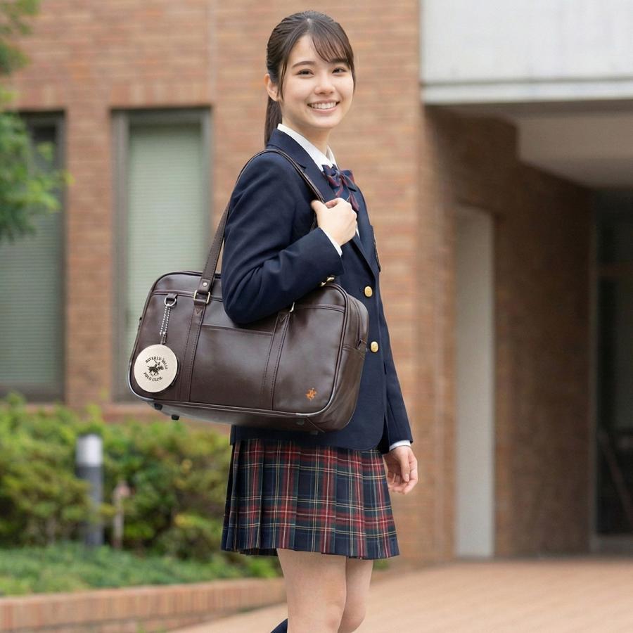 最大42% 1/18限定 2026モデル ビバリーヒルズポロクラブ スクールバッグ スクバ 合皮 女子 女子高生 高校生 中学生 通学 黒 茶 ブラウン かわいい bps002 | BEVERLY HILLS POLO CLUB | 15