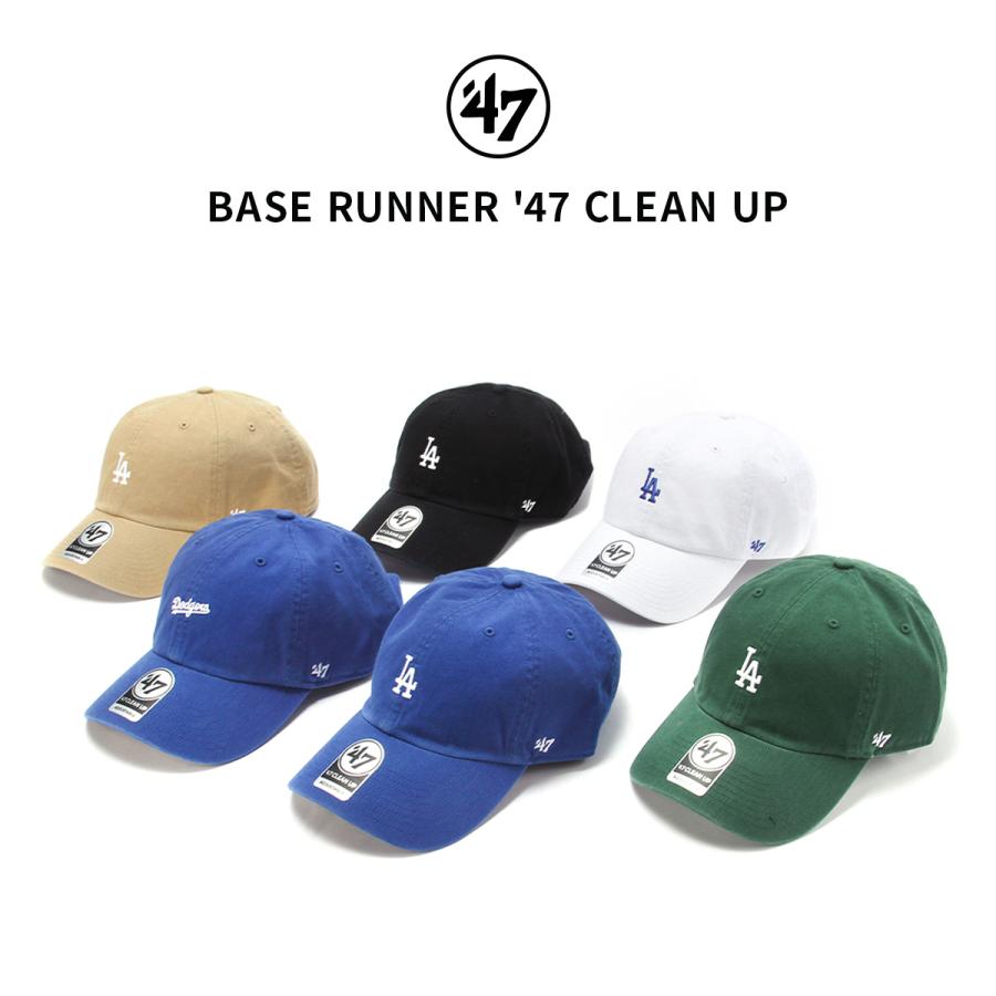 '47 キャップ 帽子 メンズ レディース ブランド クリーンナップ ベースランナー ドジャース フォーティーセブン BASE RUNNER '47 CLEAN UP | 47 | 12