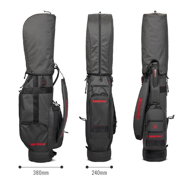 ⛳️極美品 ブリーフィング ゴルフ CR-8 キャディバッグ グレー BRIEFING GOLF 正規品 ブリーフィング ゴルフ キャディバッグ