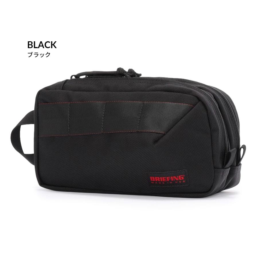 極美品 BRIEFING ダブル レイヤーポーチ ハンドバッグ BRIEFING GOLF（ブリーフィングゴルフ） 最大53% 8/2まで