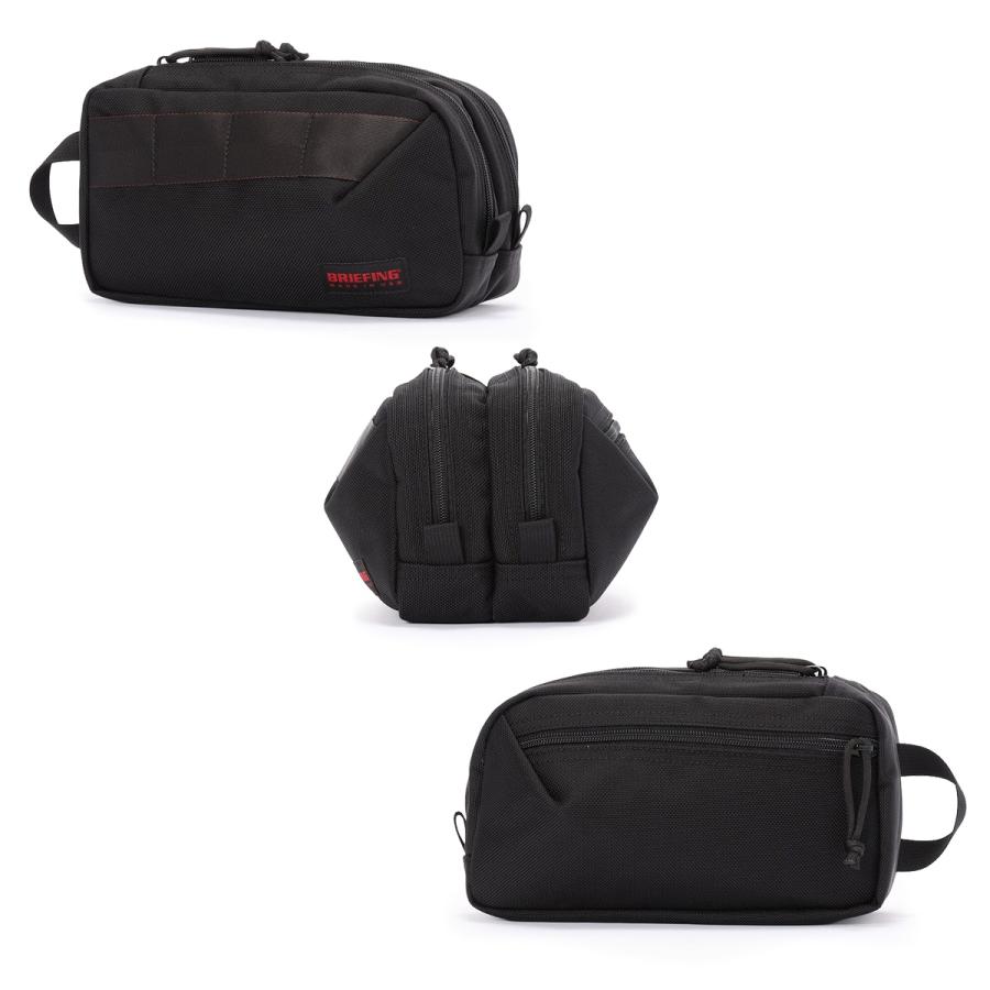 極美品 BRIEFING ダブル レイヤーポーチ ハンドバッグ BRIEFING GOLF（ブリーフィングゴルフ） 最大53% 8/2まで