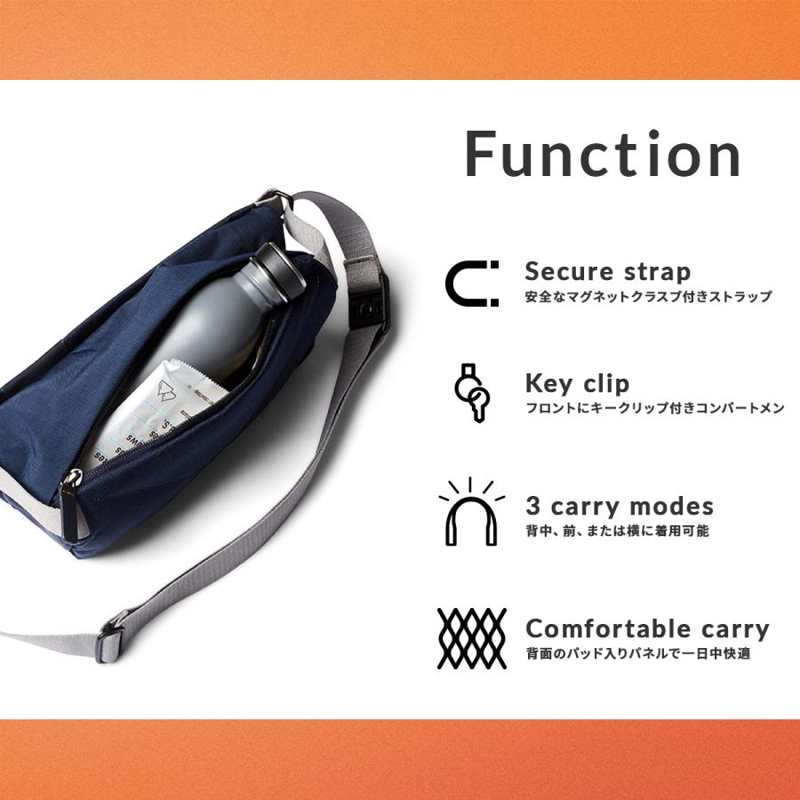 最大51% 1/13限定 Bellroy Classic Sling Mini ベルロイ スリングミニ ボディバッグ メンズ ブランド 小さめ 軽量 拡張 斜めがけ 4L B6 BSMA 6年保証 | Bellroy | 17