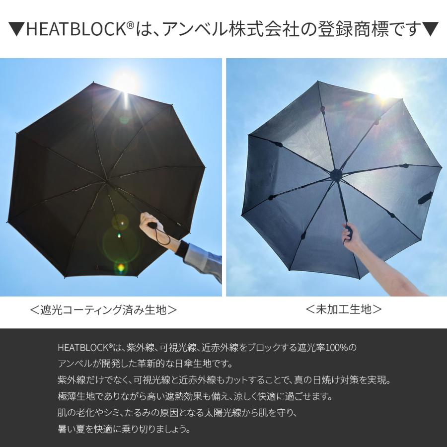 バグスロウ×アンベル ベリカル8 ヒートブロック 折りたたみ傘 晴雨兼用 全天候型 日傘 自動開閉 ワンタッチ 軽量 bugslaw-009 | ブランド登録なし | 12