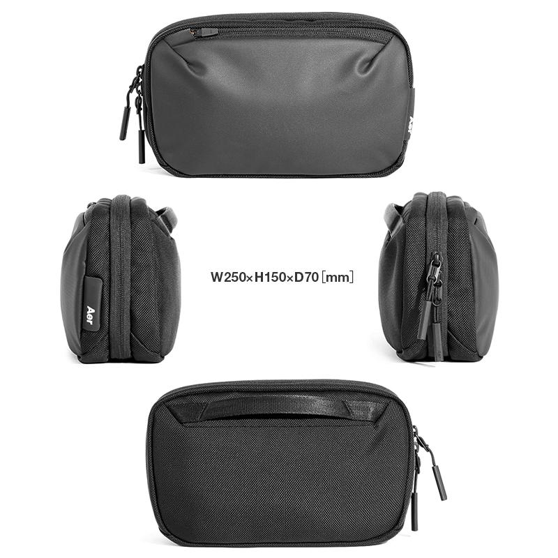 最大41% 2/15限定 エアー マルチポーチ Aer Cable Kit 3 ガジェットポーチ トラベルポーチ メンズ ブランド 軽量 防水 小さめ 2.6L テックコレクション 31018 | Aer | 04