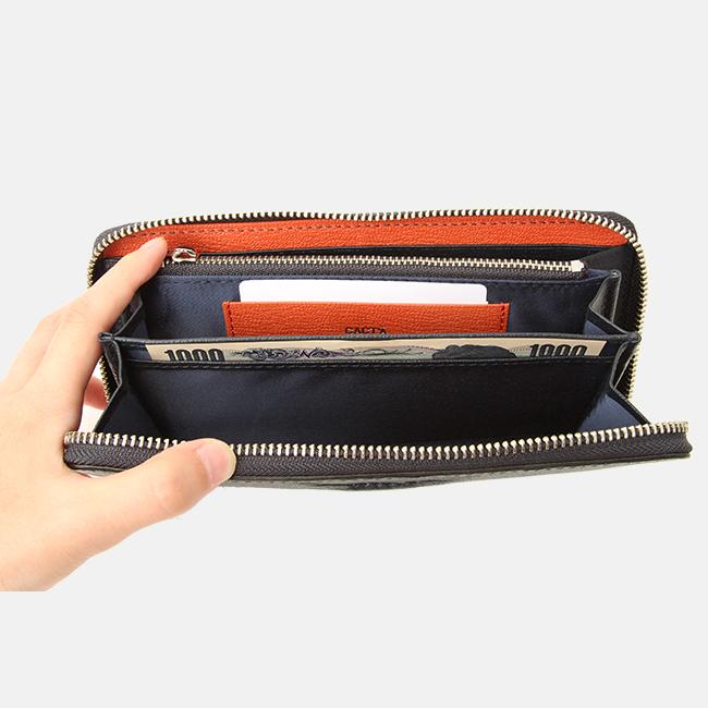 最大43% 3/3限定 カクタ 財布 長財布 大容量 本革 レザー ラウンドファスナー メンズ レディース ブランド CACTA cac-2001 在庫限り | CACT'A | 16