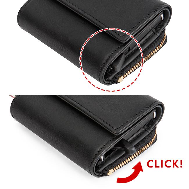 最大37% 1/8限定 カクタ ミニ財布 スライドカードケース メンズ レディース ブランド レザー 本革 三つ折り財布 コンパクトウォレット CACTA 2042 | CACT'A | 13