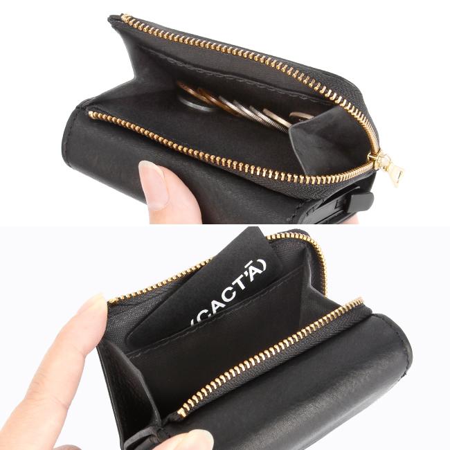 最大37% 1/8限定 カクタ ミニ財布 スライドカードケース メンズ レディース ブランド レザー 本革 三つ折り財布 コンパクトウォレット CACTA 2042 | CACT'A | 14