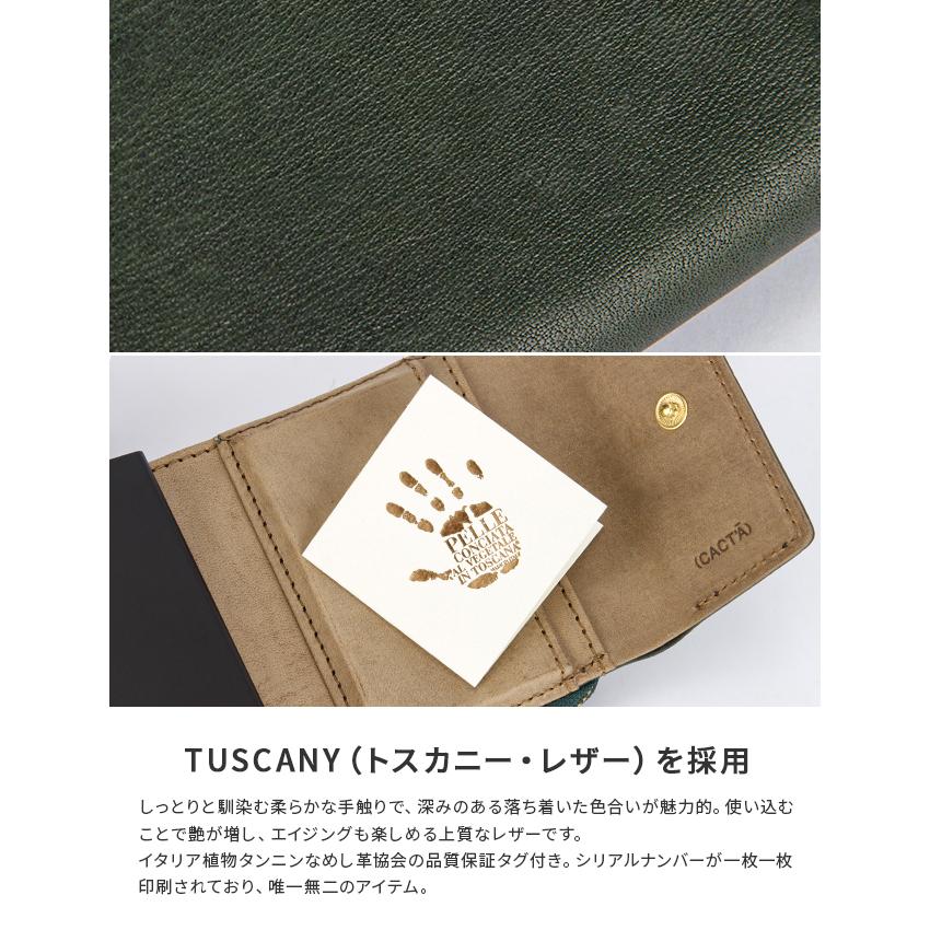 最大41% 9/27限定 カクタ ミニ財布 スライドカードケース メンズ レディース ブランド レザー 本革 三つ折り財布 コンパクトウォレット CACTA 2042 | CACT'A | 07